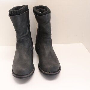 MUK LUKS Women's Winter Boots with Fur Lining and Side Zippers Black Size 8